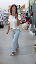 Load image into Gallery viewer, Leah Cropped Striped Jeans
