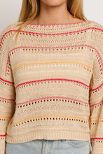 Load image into Gallery viewer, Cloudy Love Sweater Top Cream
