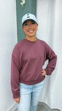 Load image into Gallery viewer, Just plum Luck Sweater
