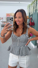 Load image into Gallery viewer, Sweetheart Peplum Crop Top
