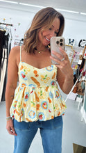 Load image into Gallery viewer, Picnic Pursuits Bubble Hem Tank
