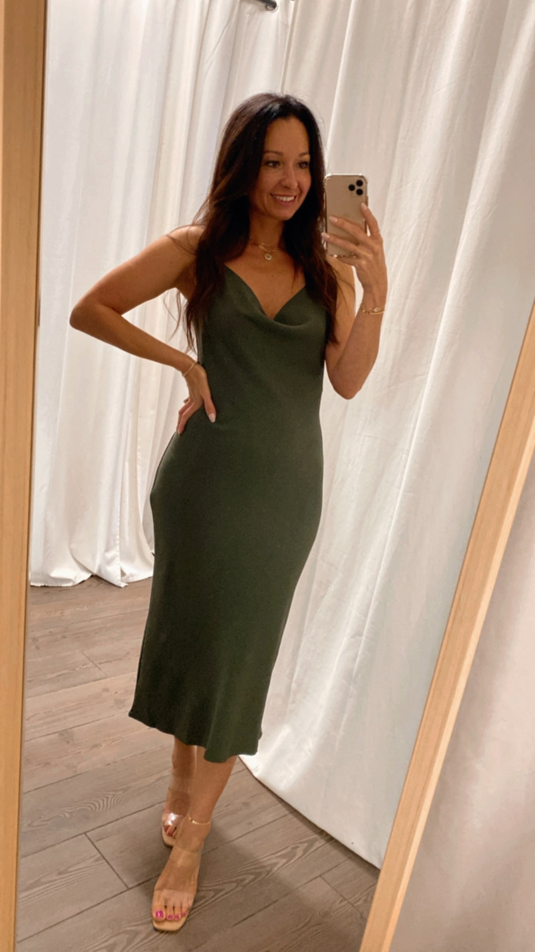 Your Everything Midi Dress Olive