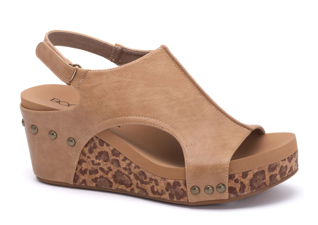 Carly Smooth Leopard Taupe