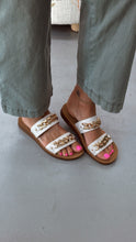 Load image into Gallery viewer, Seeing Double Sandal Ivory
