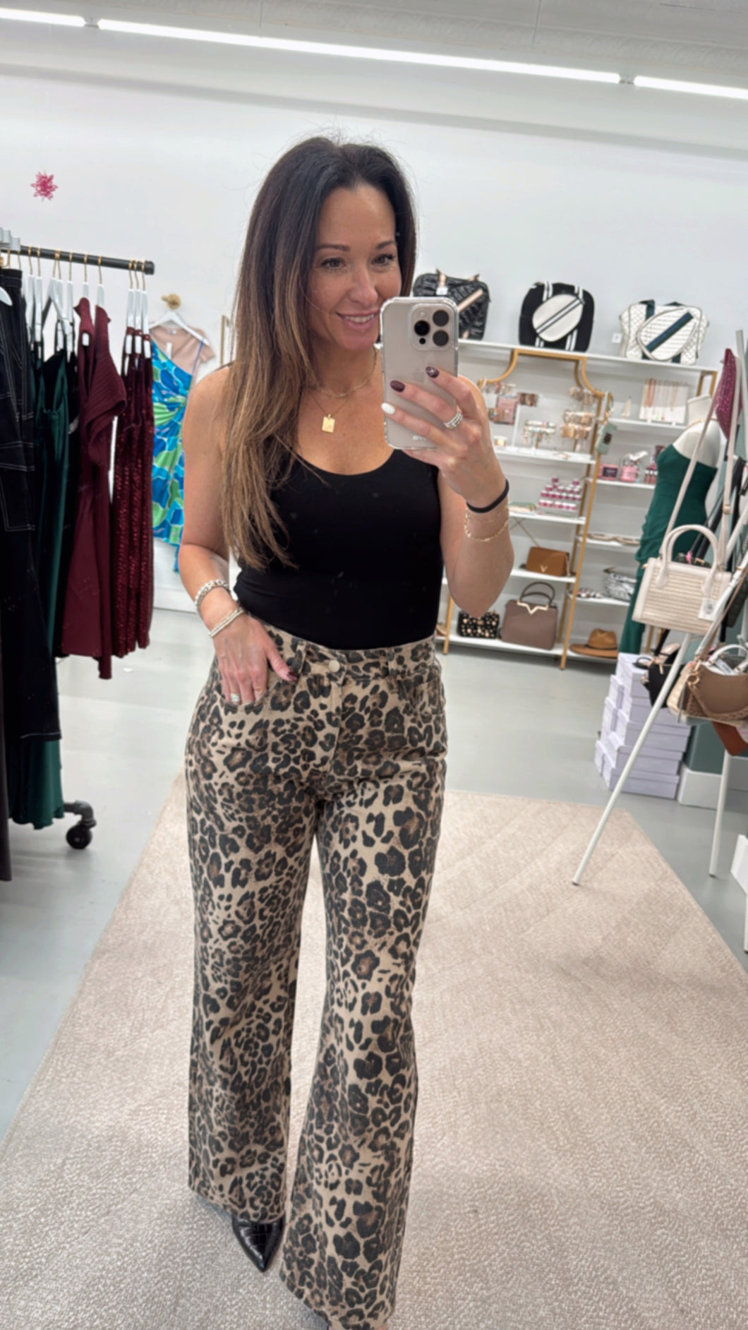 Bold Leopard Wide Leg Pants