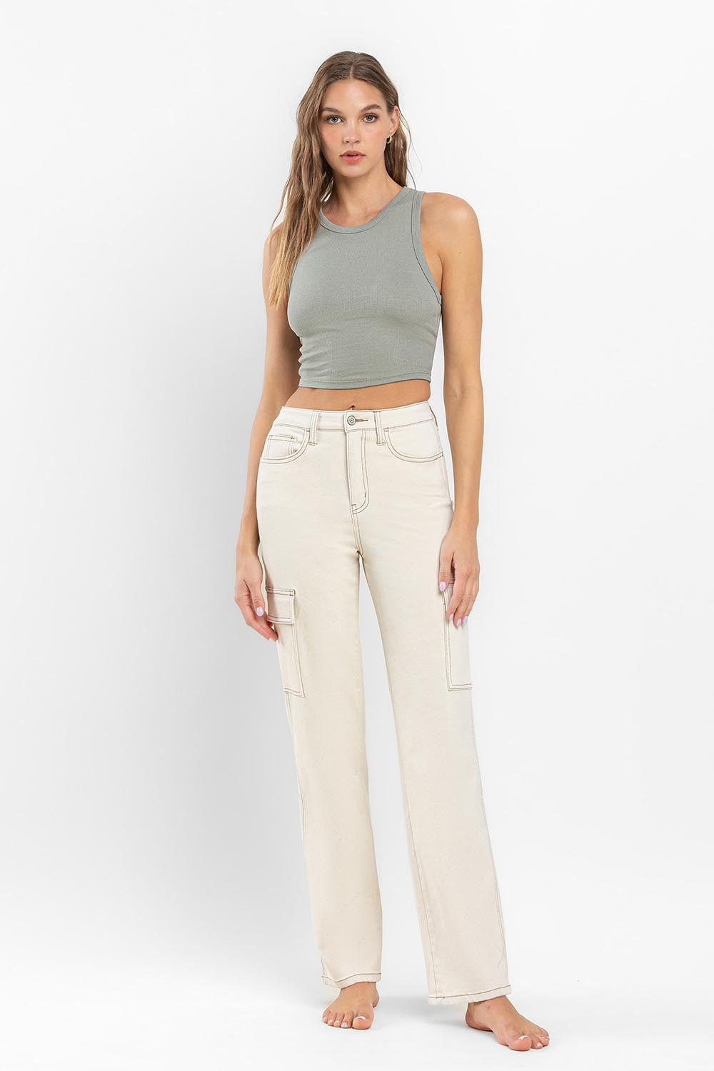 Tully Super High Rise Cargo Jeans