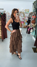Load image into Gallery viewer, Ruffle Me Up Mixi Skirt
