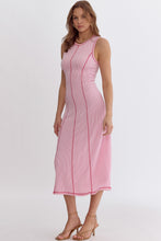 Load image into Gallery viewer, Blurred Lines Midi Dress Pink
