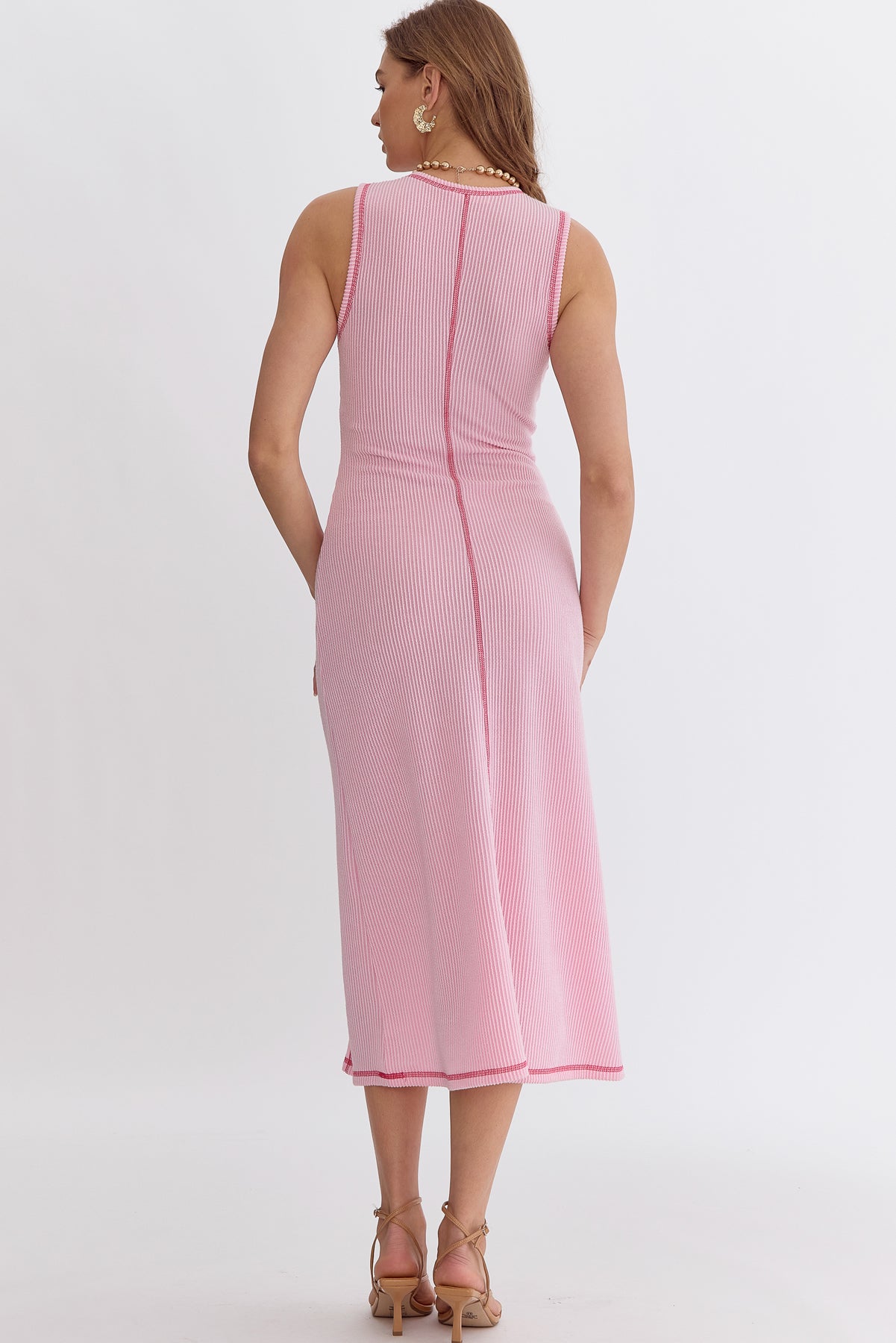 Blurred Lines Midi Dress Pink Sugar Chic Boutique Blurred Lines Midi Dress Pink Sugar Chic Boutique