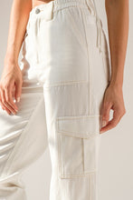 Load image into Gallery viewer, Julia Cargo Pants White

