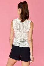 Load image into Gallery viewer, Riley Crochet Top White
