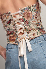 Load image into Gallery viewer, Floral Corset Top
