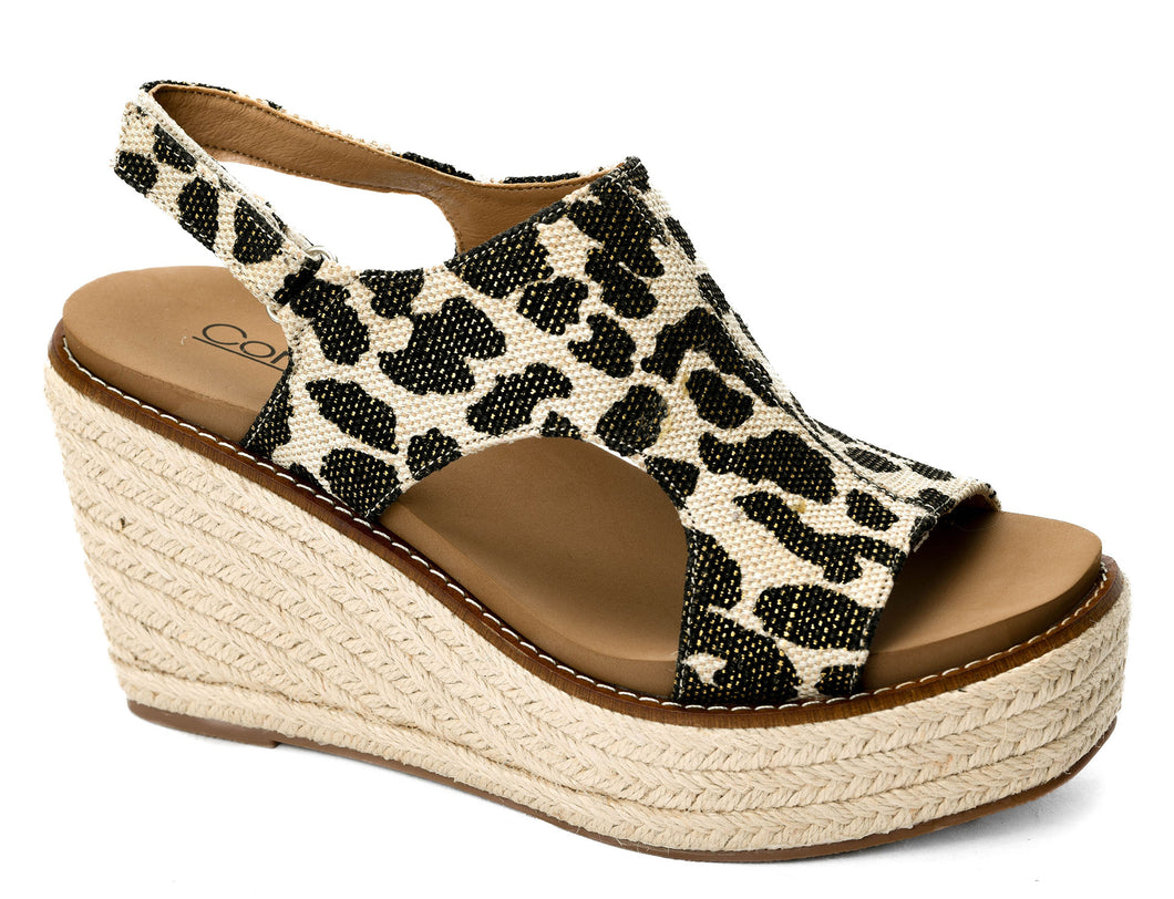 Freddie Black Metallic Leopard