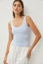 Load image into Gallery viewer, Doubled Lined Scoop Neck Tank
