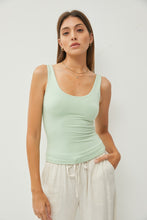 Load image into Gallery viewer, Doubled Lined Scoop Neck Tank
