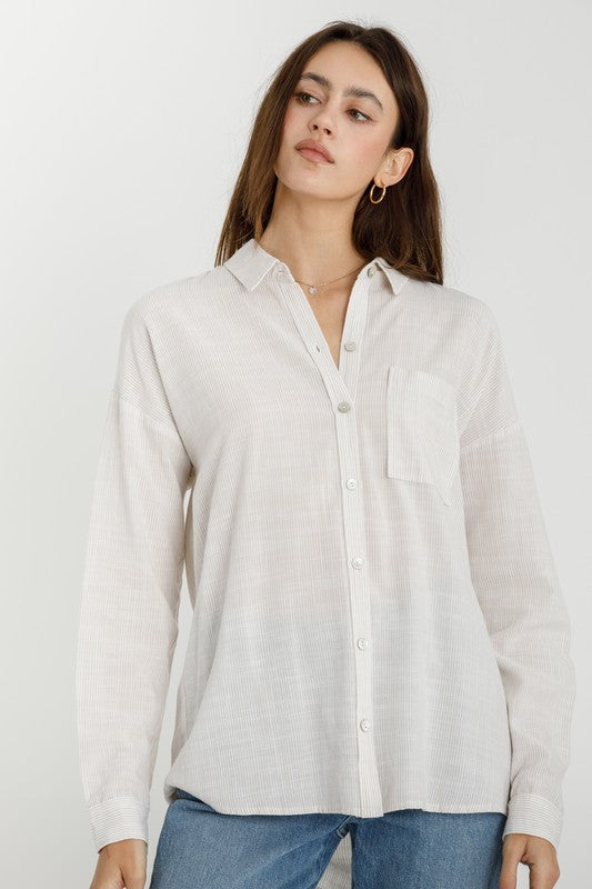 Jersey Shore Button Down Top