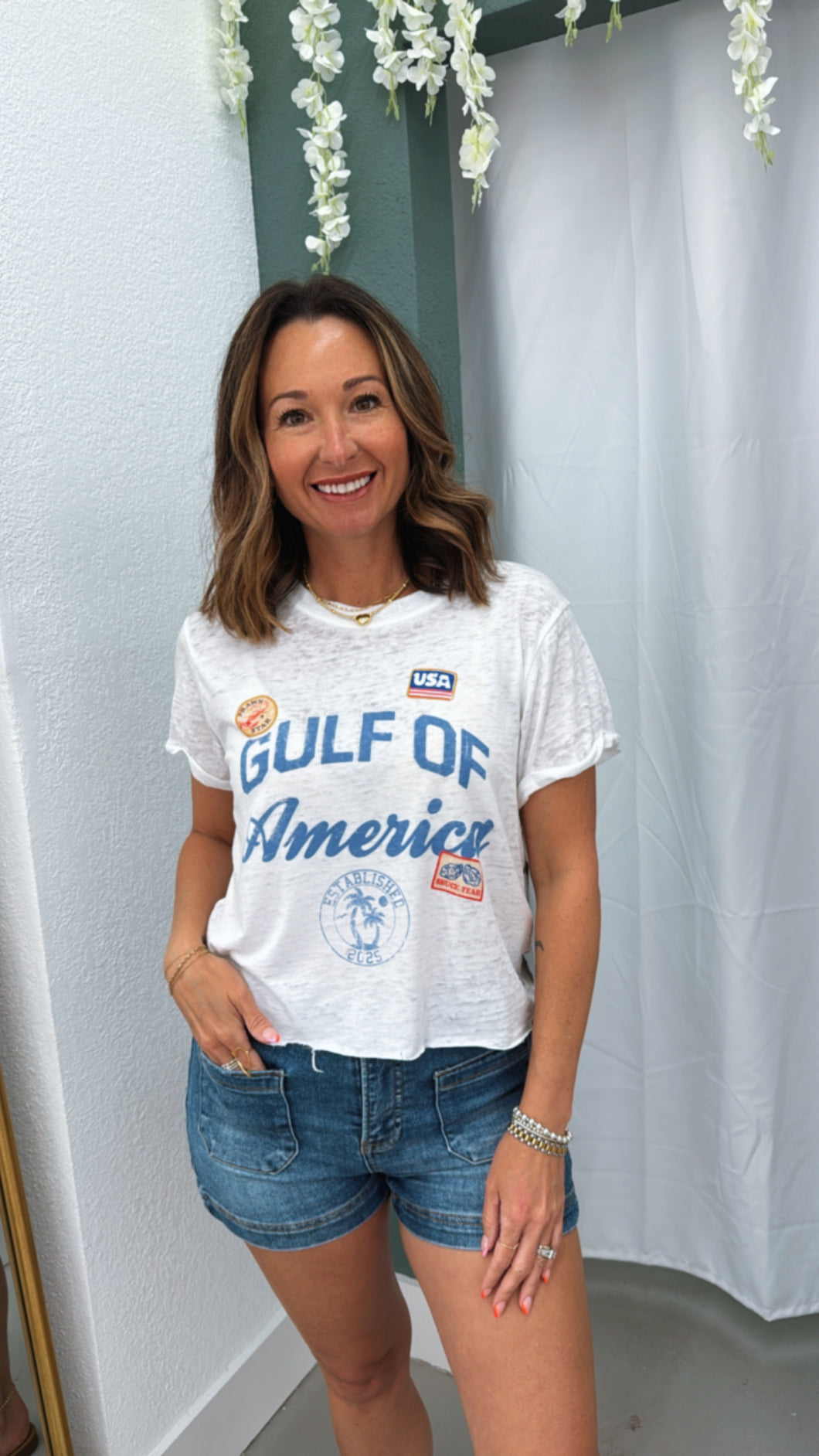 Gulf Of America Crop Tee