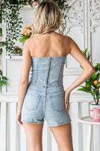 Load image into Gallery viewer, Call Out Rhinestone Shorts Denim
