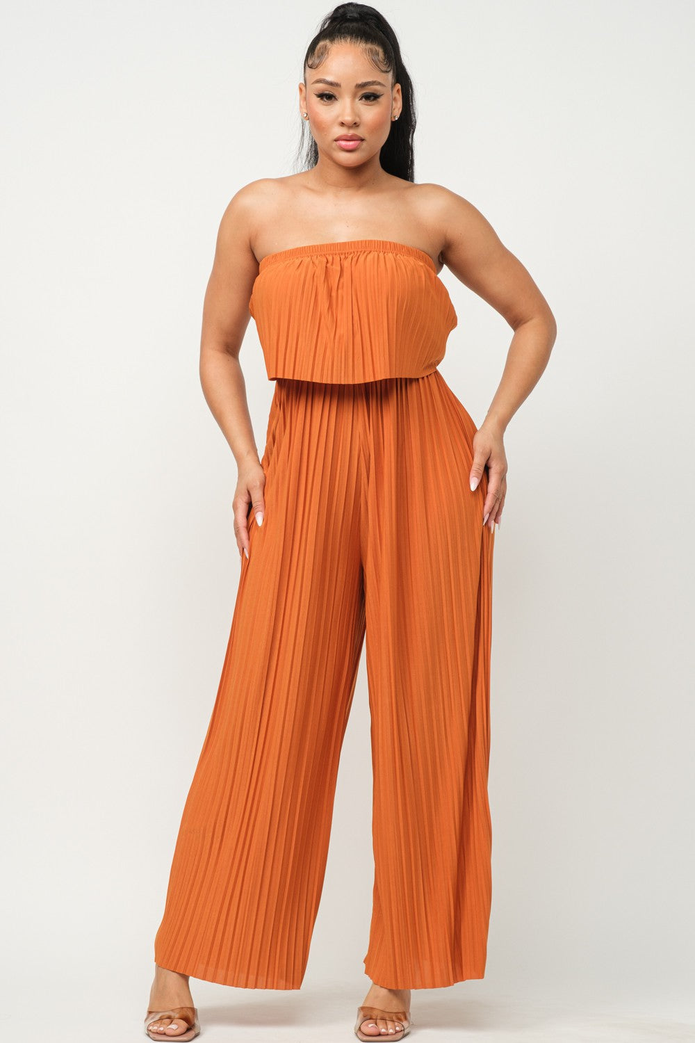 One And Done Jumpsuit Ginger