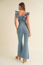 Load image into Gallery viewer, Book The Show Denim Jumpsuit
