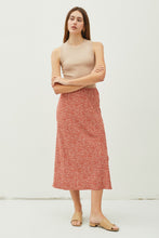 Load image into Gallery viewer, Spring Wishes Floral Skirt Red
