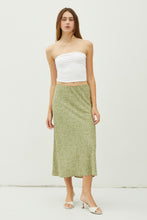 Load image into Gallery viewer, Spring Wishes Floral Skirt Sage
