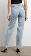 Load image into Gallery viewer, Rhinestone Cut Out Jeans

