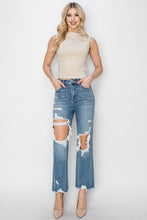 Load image into Gallery viewer, In The Mix Crop Straight Jeans
