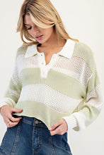 Load image into Gallery viewer, Pistachio Dreams Sweater Top
