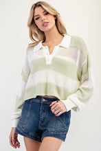 Load image into Gallery viewer, Pistachio Dreams Sweater Top
