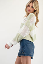 Load image into Gallery viewer, Pistachio Dreams Sweater Top
