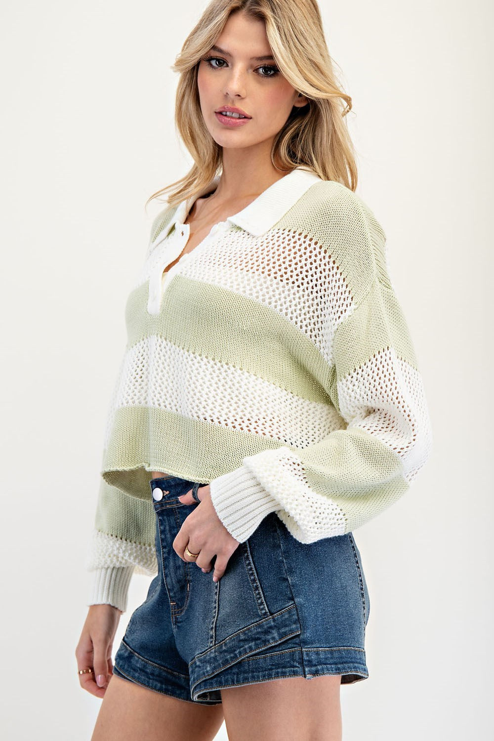 Pistachio Dreams Sweater Top