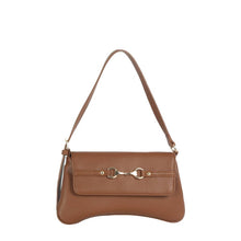 Load image into Gallery viewer, Horsebit Curved Baguette Shoulder Bag
