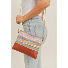 Load image into Gallery viewer, Aztec Crossbody &amp; Wristlet Bag
