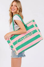 Load image into Gallery viewer, Summer Rope Stripe Beach Tote
