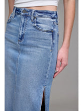 Load image into Gallery viewer, Peyton Midi Skirt Denim
