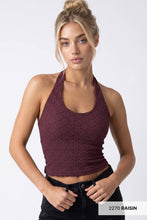 Load image into Gallery viewer, Floral Lace Halter Crop Top
