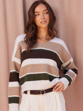 Load image into Gallery viewer, Fall Crush Sweater Top Brown
