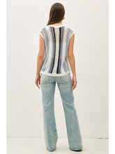 Load image into Gallery viewer, Metallic Waves Knit Top
