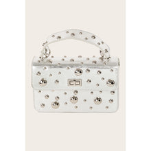 Load image into Gallery viewer, Ball Studded Rectangle Handbag
