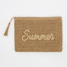Load image into Gallery viewer, Straw Summer Pouch
