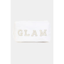 Load image into Gallery viewer, Pearl Beaded Glam Cosmetic Bag
