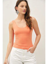 Load image into Gallery viewer, Doubled Lined Scoop Neck Tank
