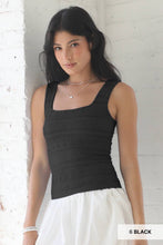 Load image into Gallery viewer, Lace Textured Square Tank

