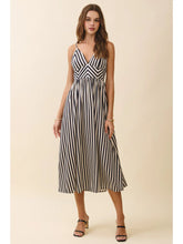 Load image into Gallery viewer, Elegant Stripes Midi Dress
