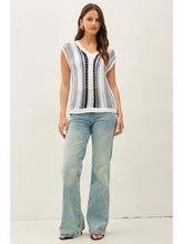 Load image into Gallery viewer, Metallic Waves Knit Top
