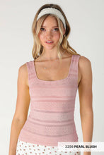 Load image into Gallery viewer, Lace Textured Square Tank
