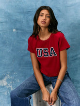 Load image into Gallery viewer, USA Crop Tee
