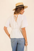Load image into Gallery viewer, Delicate Touch Peplum Top
