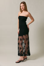 Load image into Gallery viewer, Moonlight Lace Midi Dress Black
